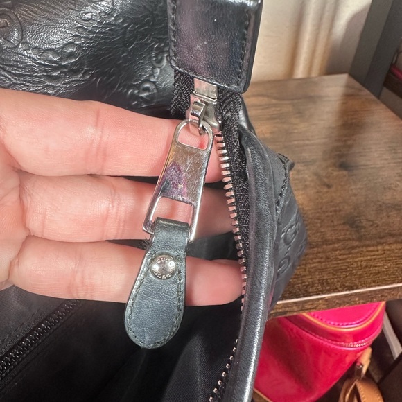 Gucci Guccissima Black Leather GG Business Bag - Picture 11 of 14